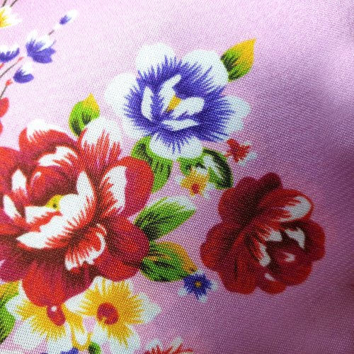 Mr.花柄布】台湾花柄シルクスカーフギフトボックス-サファイア