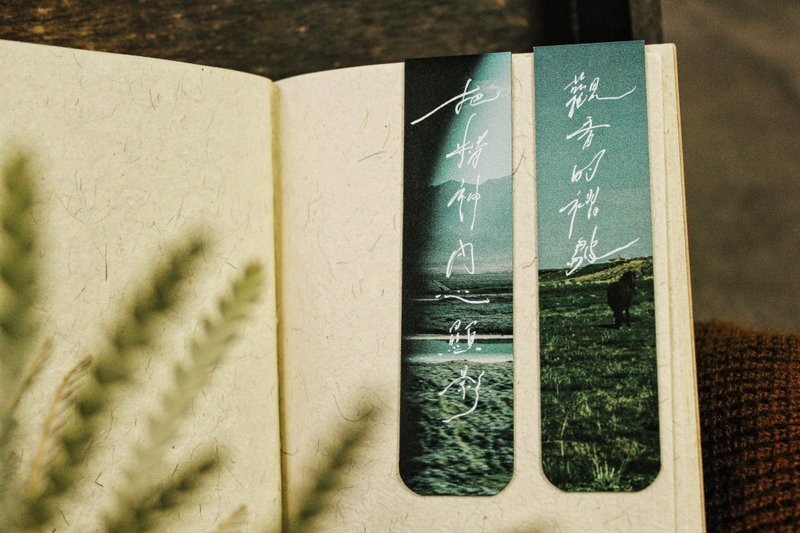 【The folds of watching reveal the inner spirit】Magnet Bookmark - ที่คั่นหนังสือ - วัสดุอื่นๆ สีเขียว