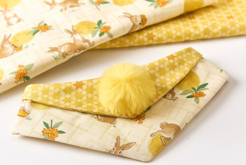 【手作りバンダナ】中華風 玉兎 / ペット用首輪スタイ - その他 - その他の素材 多色