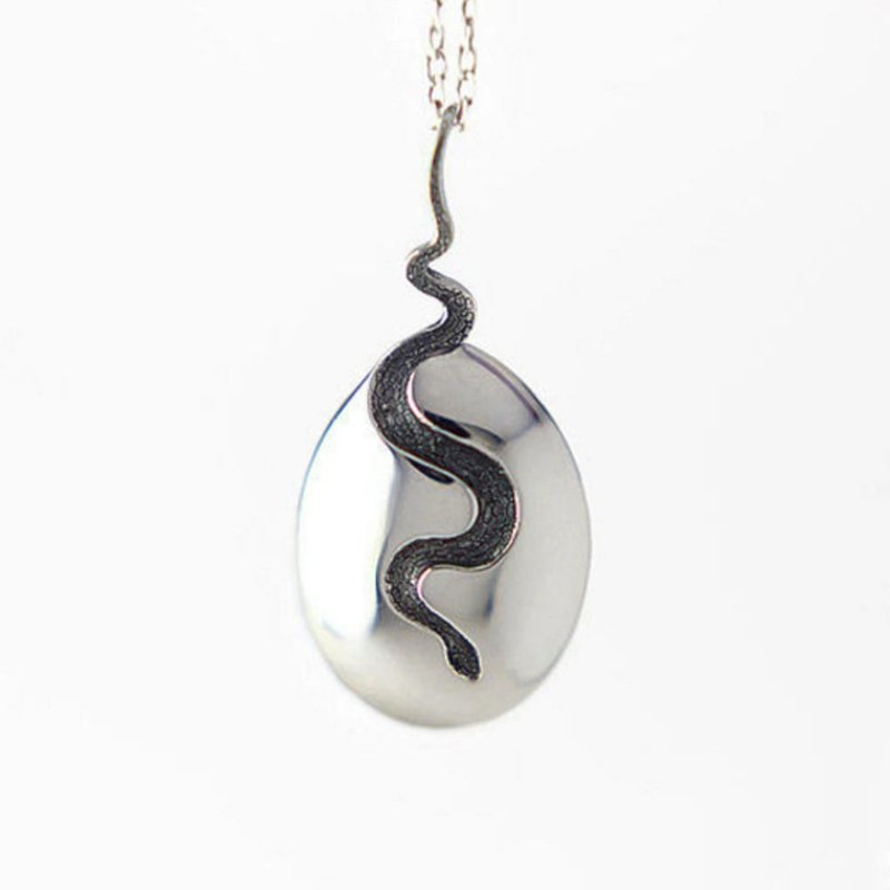 Snake Trace on the Water Pendant - 項鍊 - 純銀 銀色