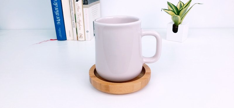 竹-圓角圓盤杯墊/禮物 - 杯墊 - 木頭 咖啡色