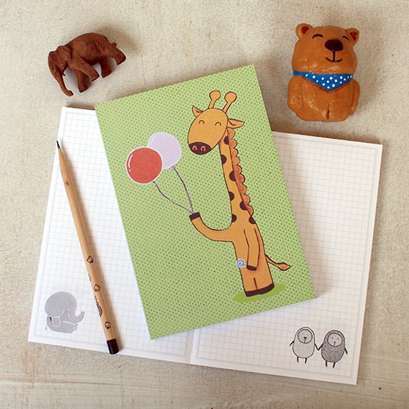 Grid Notebook ∣ Giraffe - Notebooks & Journals - Paper Multicolor