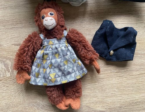 IKEAのクマの着せ替えお洋服　ドレスとタキシード IKEAのクマのぬいぐるみ 着せ替えお洋服 ②(洋服のみの販売