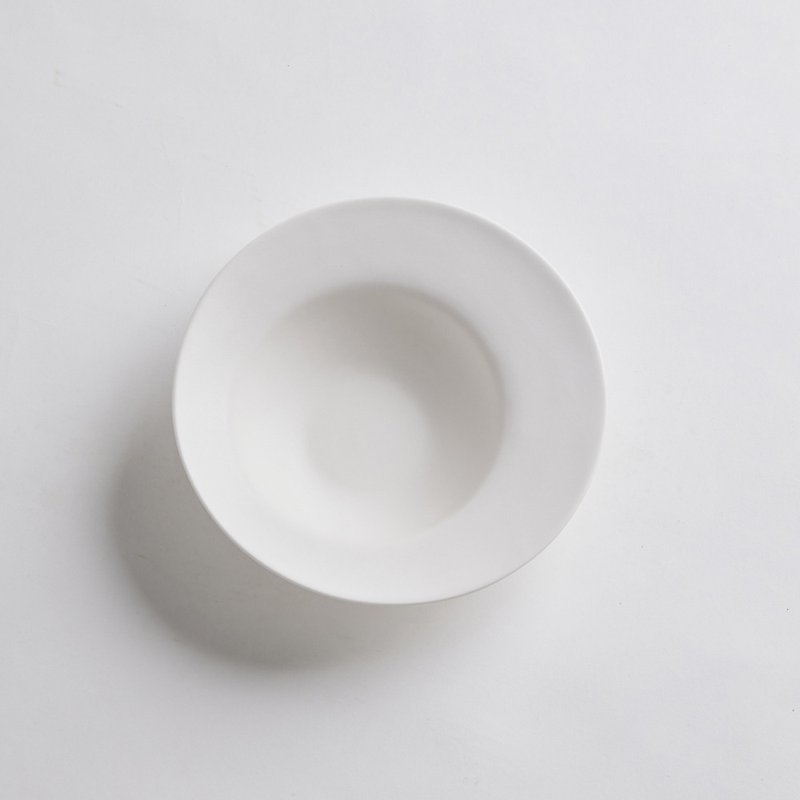 【3,co】Ocean Soup Bowl (Large) - White - Bowls - Porcelain White