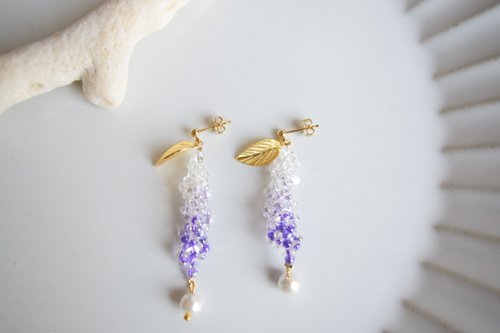 海ぶどう【purple】 - ショップ mocoa ピアス・イヤリング - Pinkoi