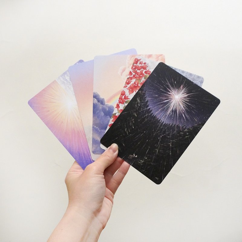 療癒歌單系列 圓角明信片 - 卡片/明信片 - 紙 多色