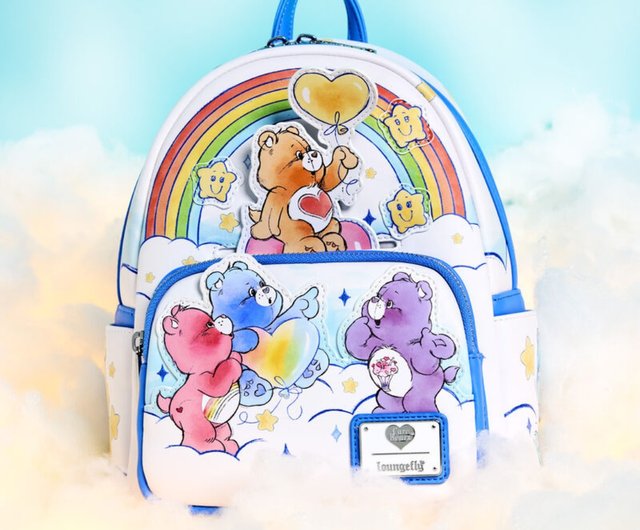 Loungefly ケアベア レインボー ミニバックパック Care Bears Care-A-Lot Rainbow Mini Backpack | Loungefly
