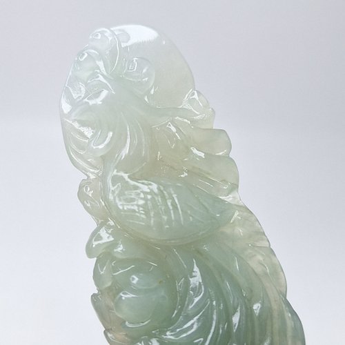 Ice-smooth tri-color hand-carved Phoenix pendant | Natural