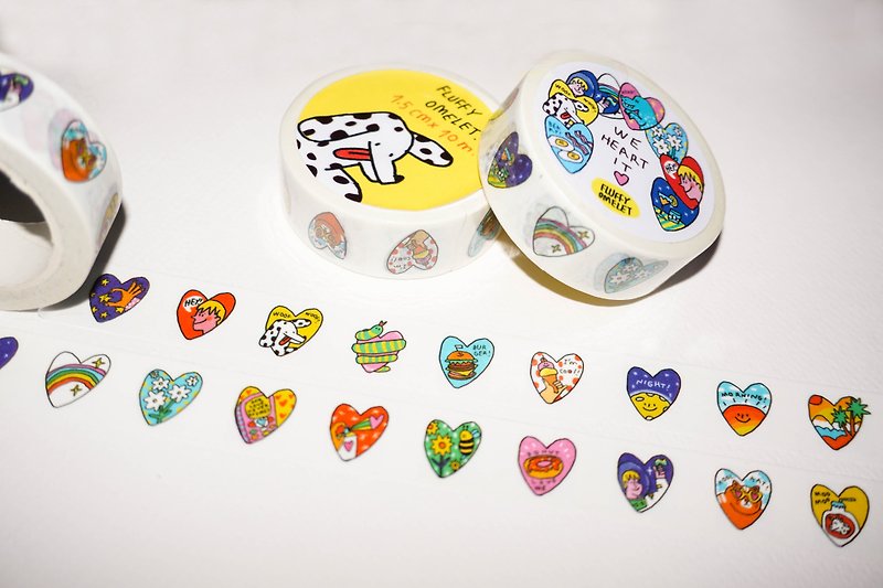 WE HEART IT TAPE - Washi Tape - Paper Multicolor