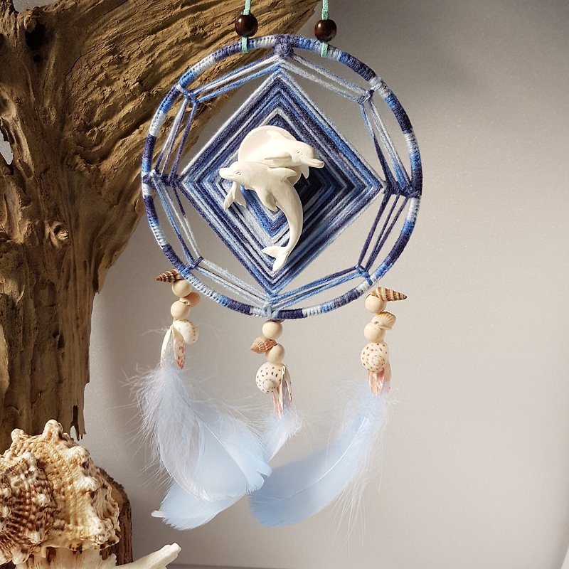 Dreamcatcher - Dolphins at Sea - Items for Display - Other Materials Blue