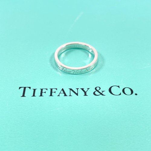 美品 Tiffany&Co. ティファニー ノーツナロー シルバー リング10号 TIFFANY&Co. ☆10号☆ティファニー リング・指輪 ノーツ ナロー