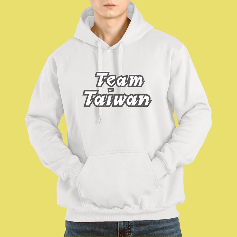 TEAM TAIWAN 台灣 金牌 棒球 世界 冠軍 帽T 童裝 衣服 長袖 白色 - 男 T 恤 - 棉．麻 多色