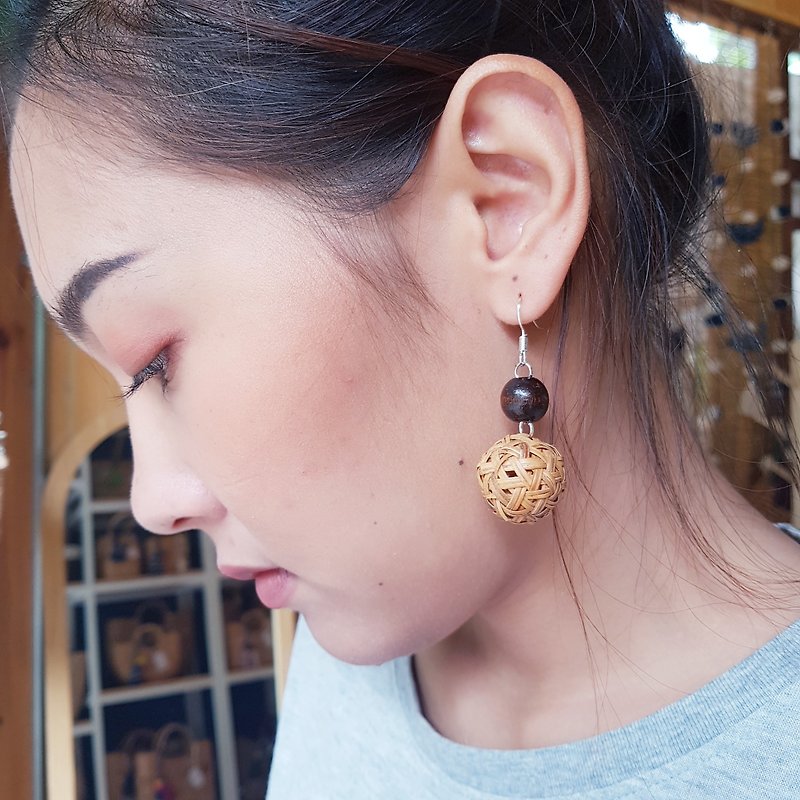 Earrings, Bamboo Earrings 【Off-season sale】【換季特賣】 - Earrings & Clip-ons - Plants & Flowers 
