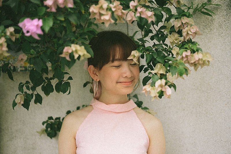 flower ribbon dress (Pink) - 女 T 恤 - 棉．麻 粉紅色