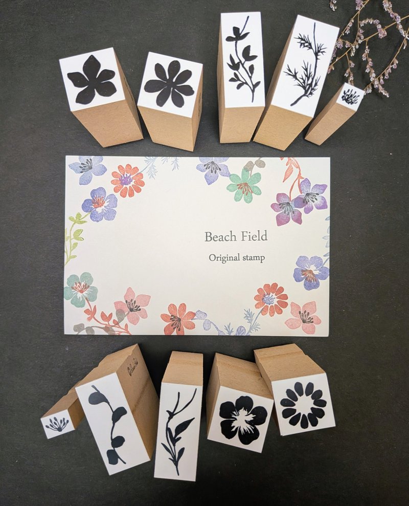 Flower Pattern Stamp Set - Stamps & Stamp Pads - Other Materials 