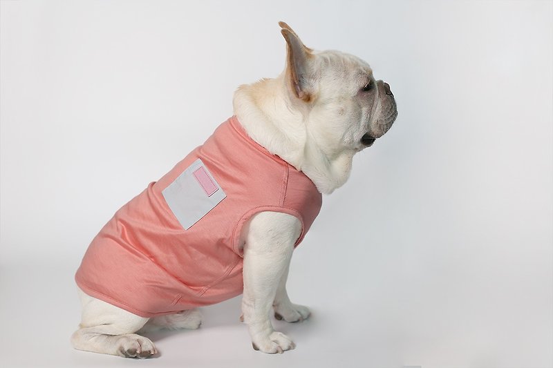 Japanese Mercerized Cotton Pocket Shirt, Shell Pink - Clothing & Accessories - Cotton & Hemp 