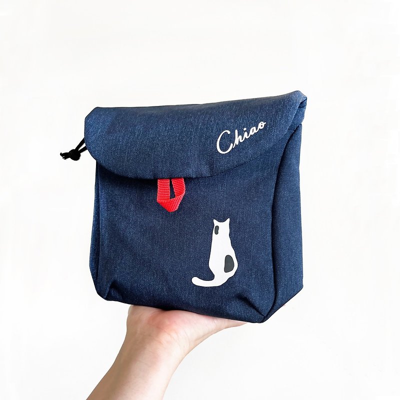 Meow~ Crossbody Outing Pouch (Blue) - Messenger Bags & Sling Bags - Polyester Blue