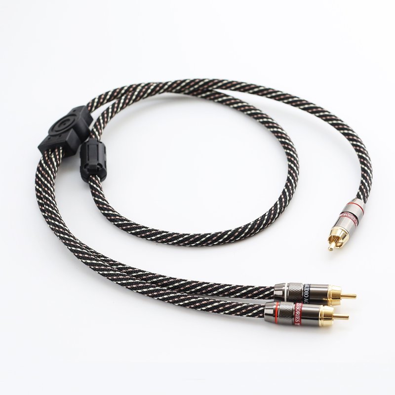 【川木】發燒級單蓮花公 轉 一分二RCA 雙蓮花頭【M198】 - 科技小物 - 其他金屬 