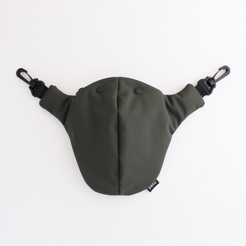 seto / creature bag / Middle / Kodomo-sagari / Khaki Charcoal gray - Messenger Bags & Sling Bags - Polyester 