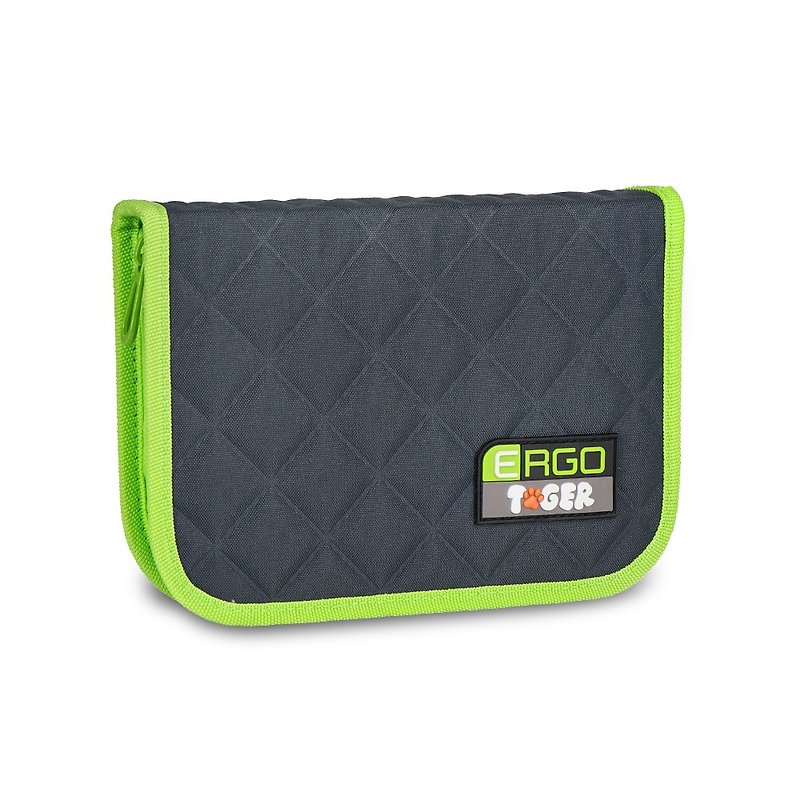 Tiger Family Rainbow Creative Stationery Bag (Like Color) - Lyme Green - กล่องดินสอ/ถุงดินสอ - วัสดุกันนำ้ สีเขียว