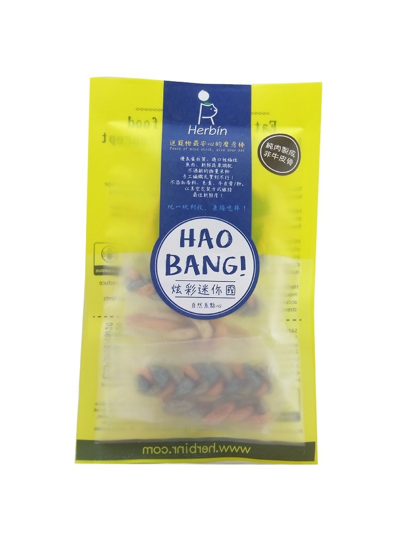 [HAO BANG series teeth stick] colorful mini country / 3 into - ขนมคบเคี้ยว - อาหารสด สีส้ม