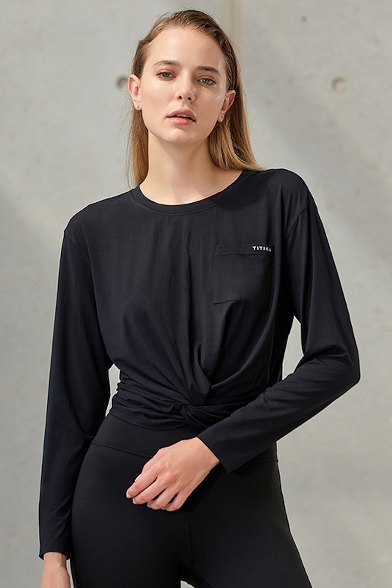 Aurora Cropped Long Sleeve - 女運動上衣/背心 - 其他材質 