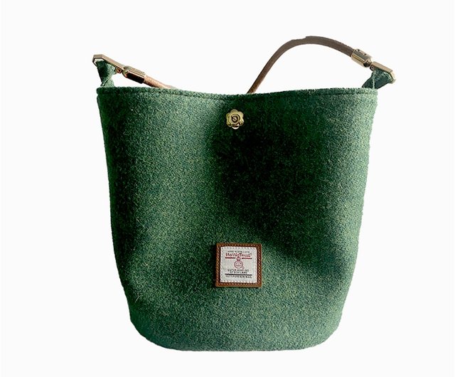 Harris tweed bucket bag store