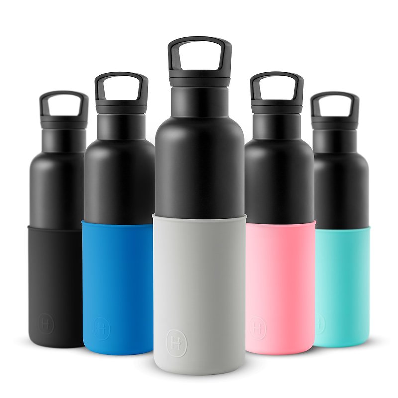 [World Earth Day Museum free shipping] US HYDY fashion insulation bottles, CinCin black / white bottles, stainless steel insulation bottles - 590ml, ice 24 hours, insulation 12 hours - Pitchers - Other Metals Multicolor