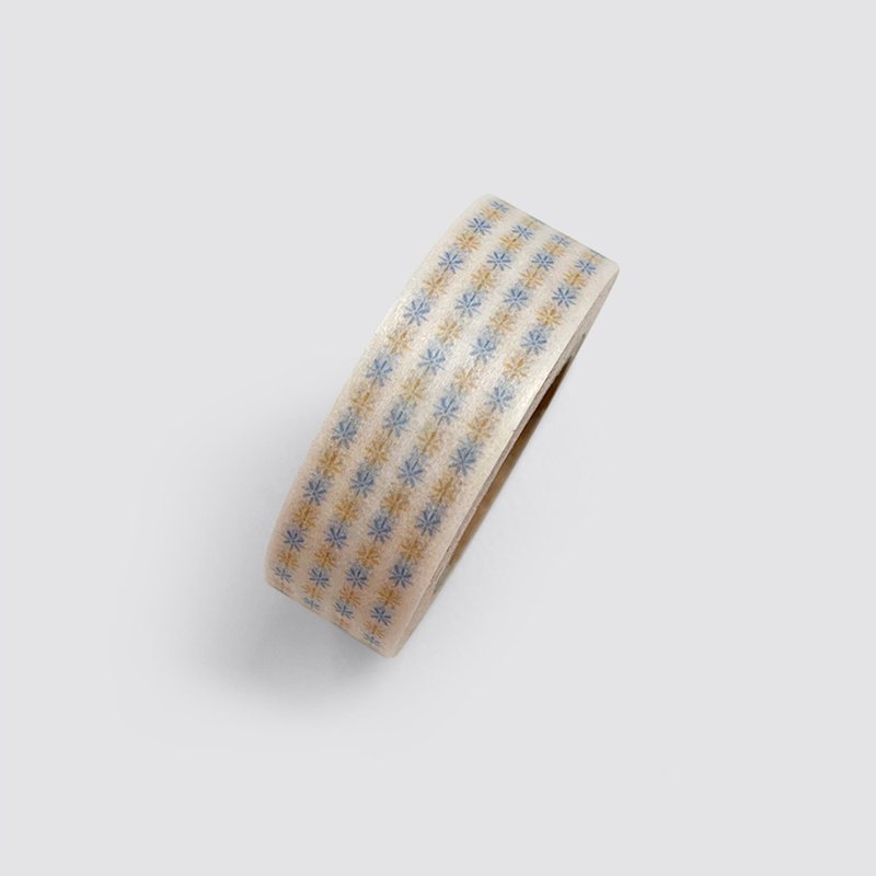 Retro flower | Masking Tape - 紙膠帶/和紙/PET - 紙 橘色