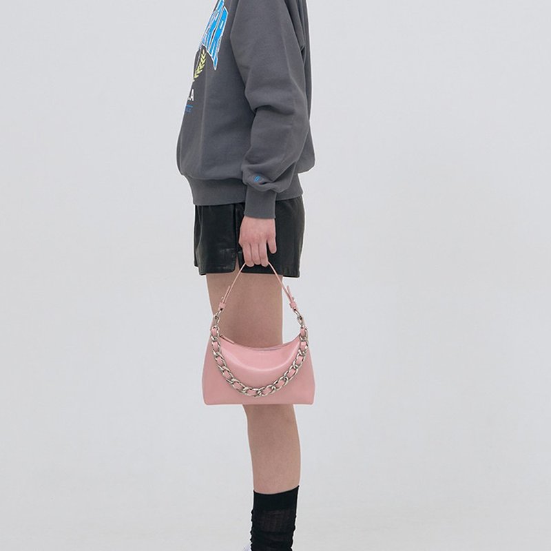 Bag to Basics made in Korea Chain Mini Shoulder BAG - กระเป๋าแมสเซนเจอร์ - วัสดุอีโค 