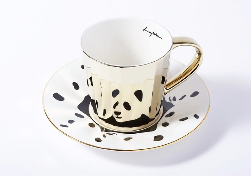 LUYCHO Panda Dalmatian (Tall Cup 330ml) - Cups - Pottery Gold
