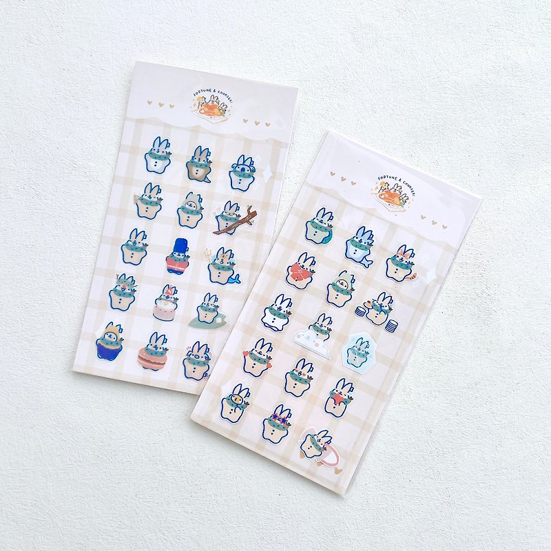 Bonnie Tubo Maru’s Crossdressing Party PET Waterproof Sticker - Stickers - Paper Transparent