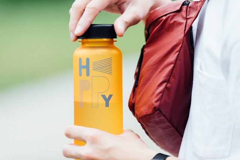 WEMUG Design BPA Free Safety Light Weight  S650 Water Bottle - Happy Orange - Pitchers - Plastic Orange