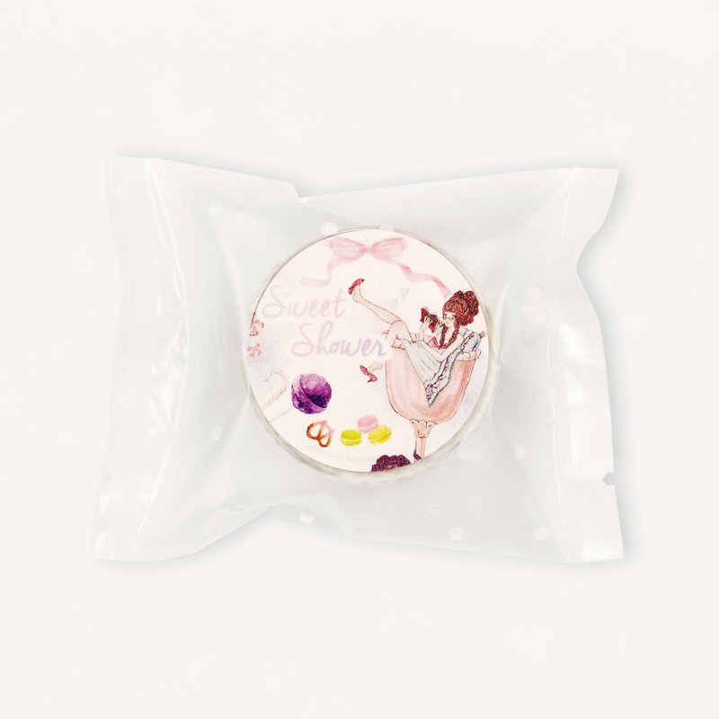 Sweet Shower  original illustration Masking Tape / - Washi Tape - Paper Multicolor