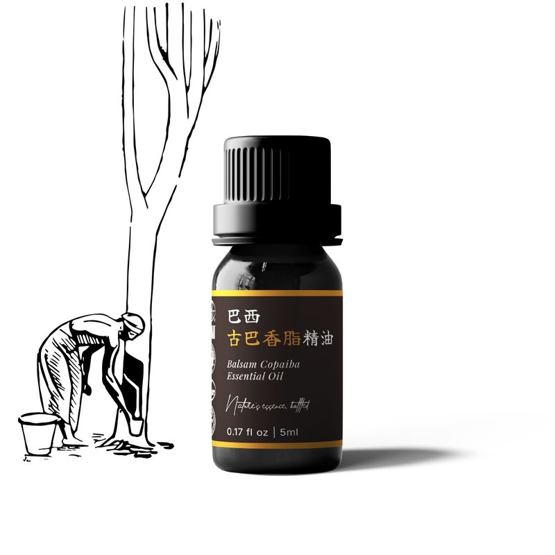 【卡佛香】巴西古巴香脂精油 - 香氛/精油/擴香 - 玻璃 黑色