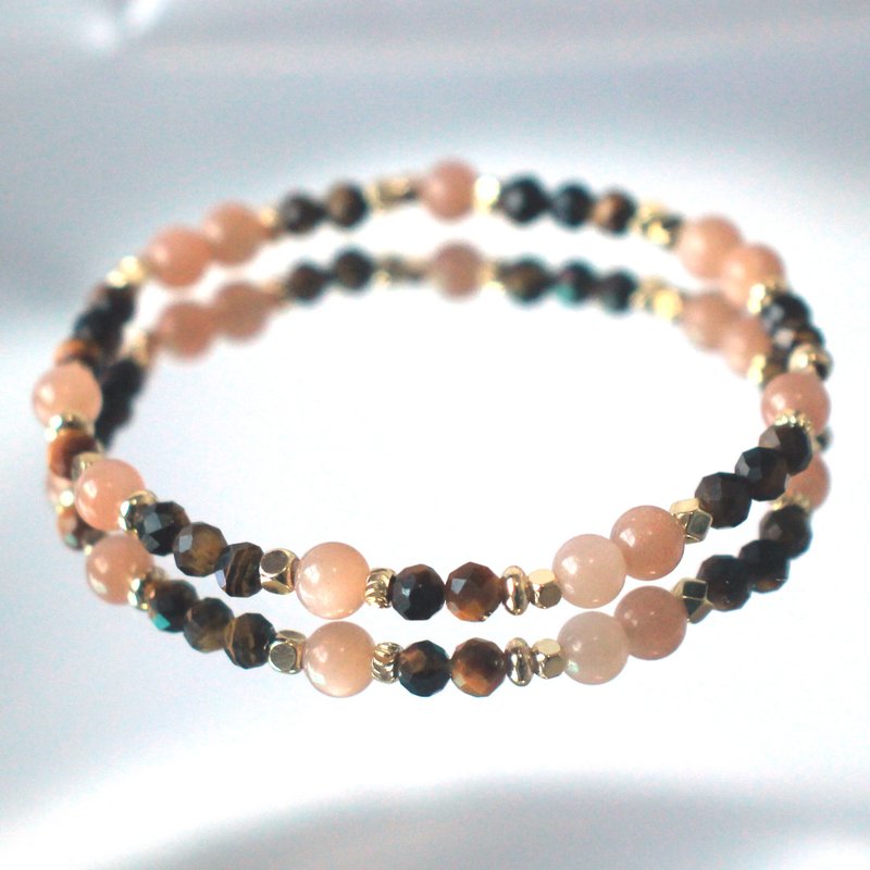 Crystal Bracelet - Sun Stone- Stone- Lucky - Enhance Confidence - Stabilize Emotions - Bracelets - Crystal Orange