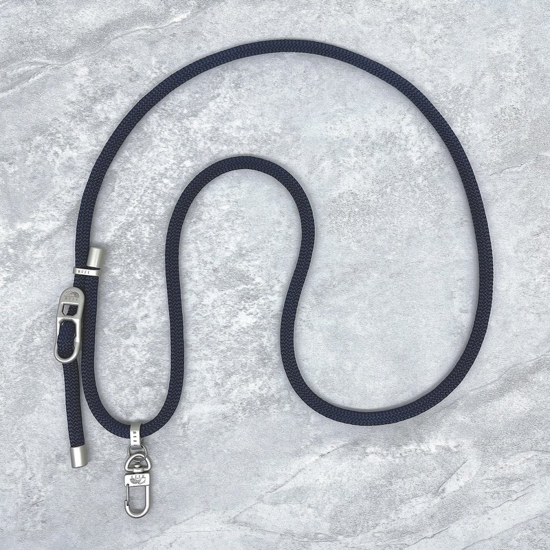 niji 斜挎手機調節繩 深藍色 8.5mm Navy Color - 其他 - 塑膠 藍色