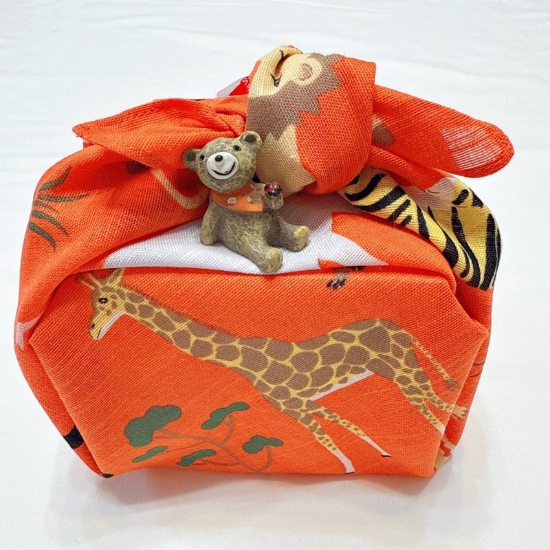 京都手帕-洛花-動物世界 - 手帕 - 棉．麻 