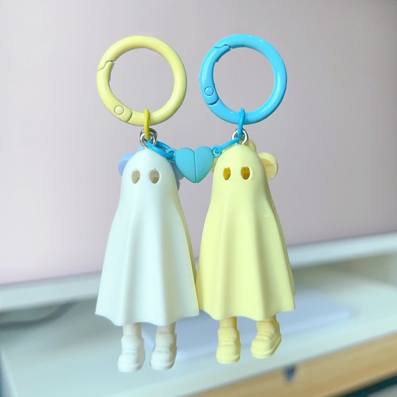 Zou Ghost Lovely set 2024 / White-Yellow - ที่ห้อยกุญแจ - พลาสติก สีเหลือง