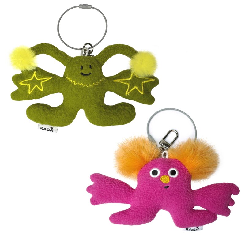 【Mood angel】 Plush doll pendant keychain Christmas gift - Charms - Other Materials Multicolor