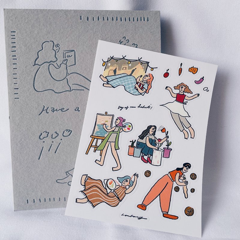 Have a good one transparent waterproof sticker setʘ NEW HABIT - Cards & Postcards - Other Metals 