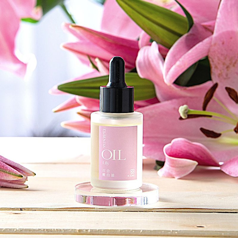 Lily Oil l Beauty Oil, Essential Oil for Face & Eyes, Vegan, Cruelty-free - เอสเซ้นซ์/แอมพูล - สารสกัดไม้ก๊อก สีใส