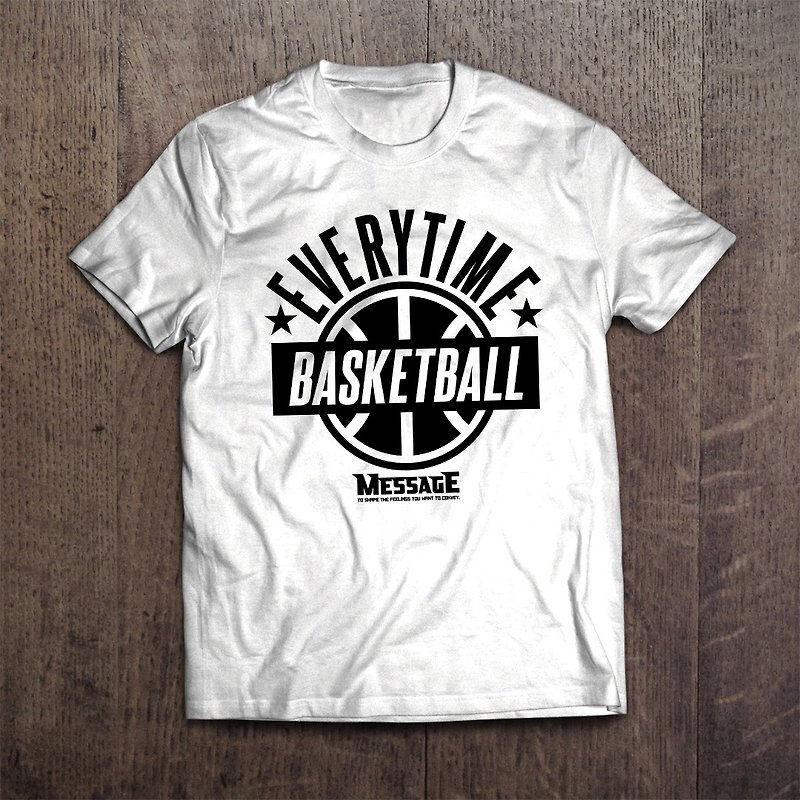 バスケットボールTシャツ EVERYTIME BASKETBALL - Tシャツ - コットン・麻 ホワイト