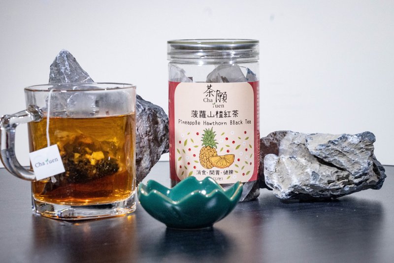 茶願 - 菠蘿山楂紅茶 (12包裝) 消食 開胃 健脾 - 茶葉/茶包/水果茶 - 其他材質 