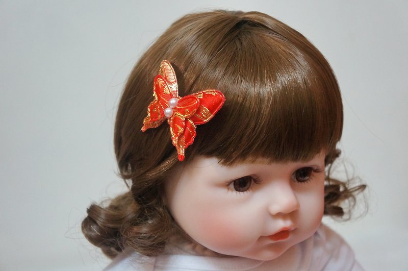 G1-baby children infant baby hairpin-hairpin hair tie hair band hair band Chinese style butterfly