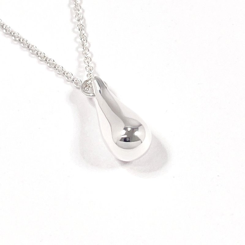 【日本直送 中古美品】ティファニー TIFFANY&Co. ネックレス ティアドロップ エルサペレッティ シルバー925 新品仕上げ済み - 項鍊 - 純銀 銀色