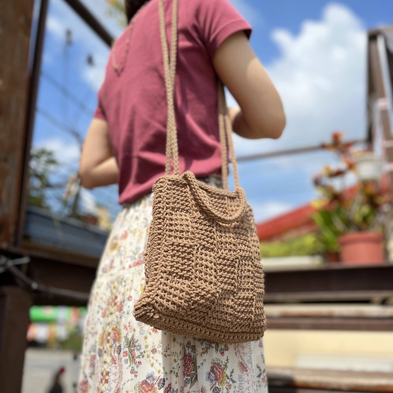 The other Brick bag 另一磚頭包 디아더 브릭백 / 手工鉤針編織 - 手提包/手提袋 - 棉．麻 
