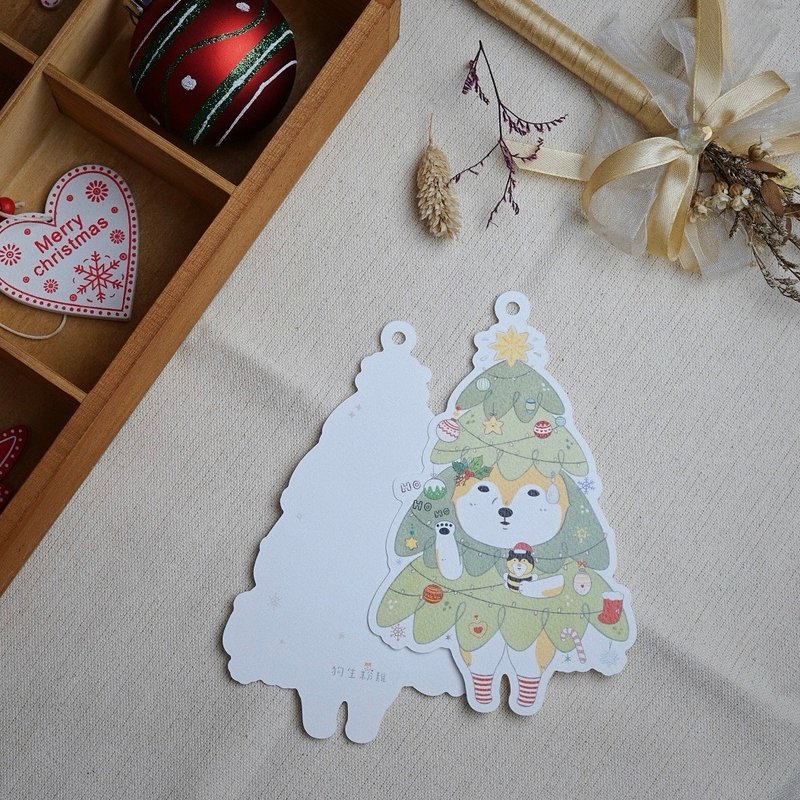 Be a Christmas tree-shaped card/elevator and purchase picture book stickers to enjoy the combined price - การ์ด/โปสการ์ด - กระดาษ สีเขียว