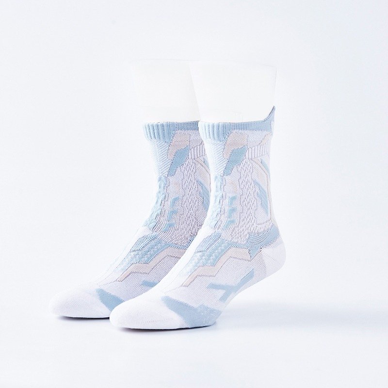 KEAR 澄粉 － 中筒休閒襪 - 襪子 - 聚酯纖維 白色
