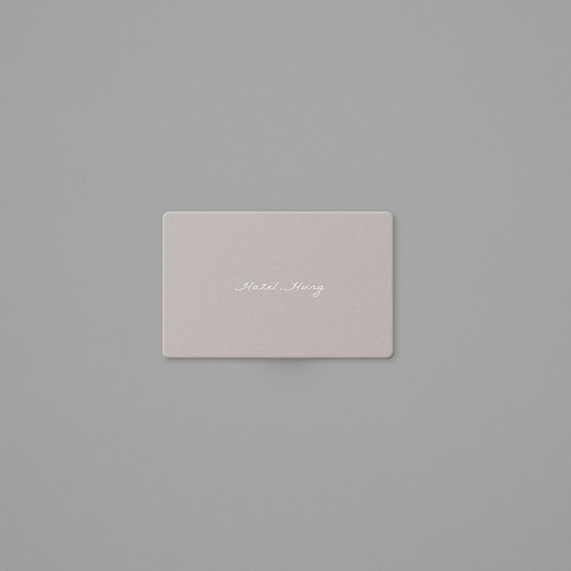 AMAD Easy Card in the Name of Fog / English Custom Type - Other - Plastic White